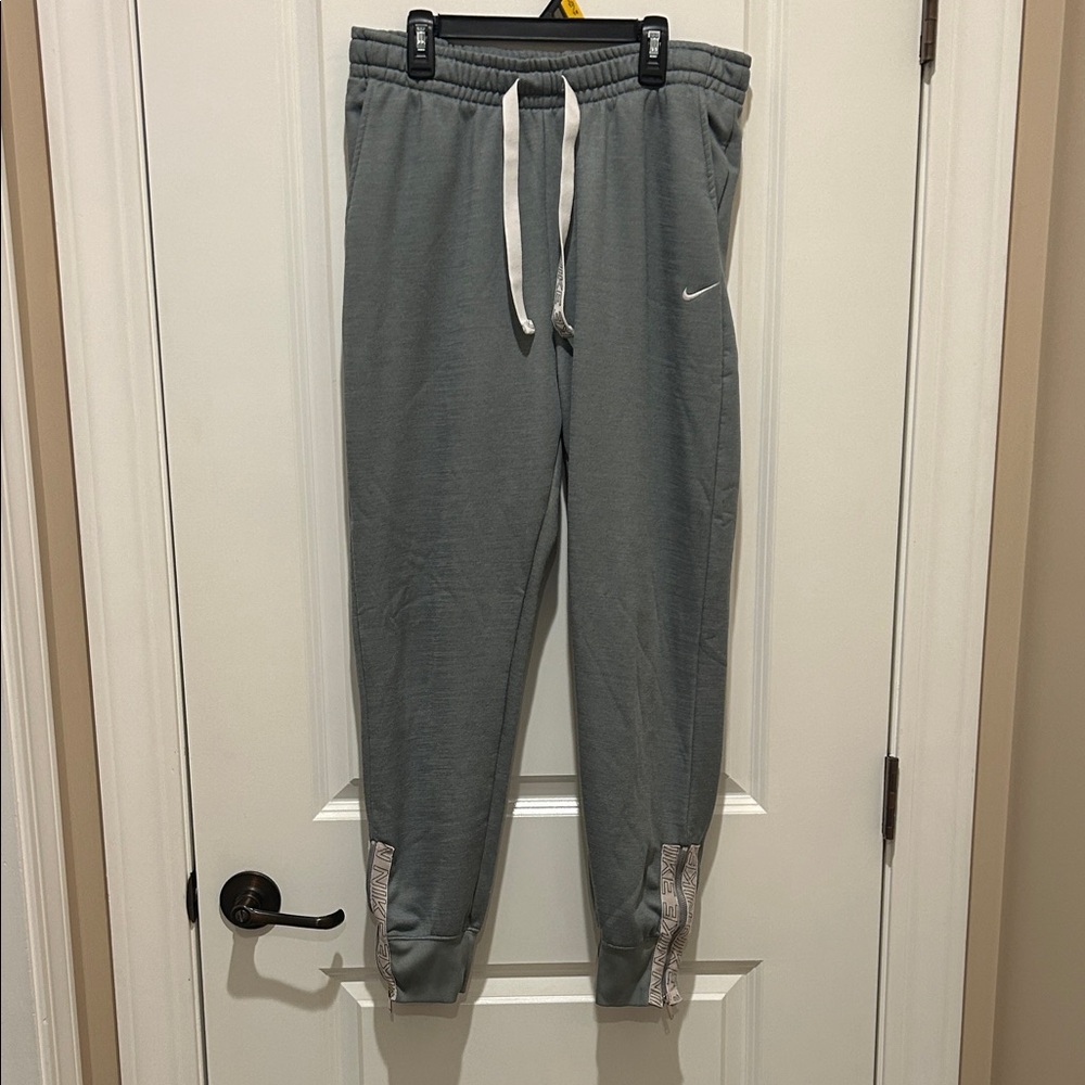 Nike Gray Joggers with White Accents